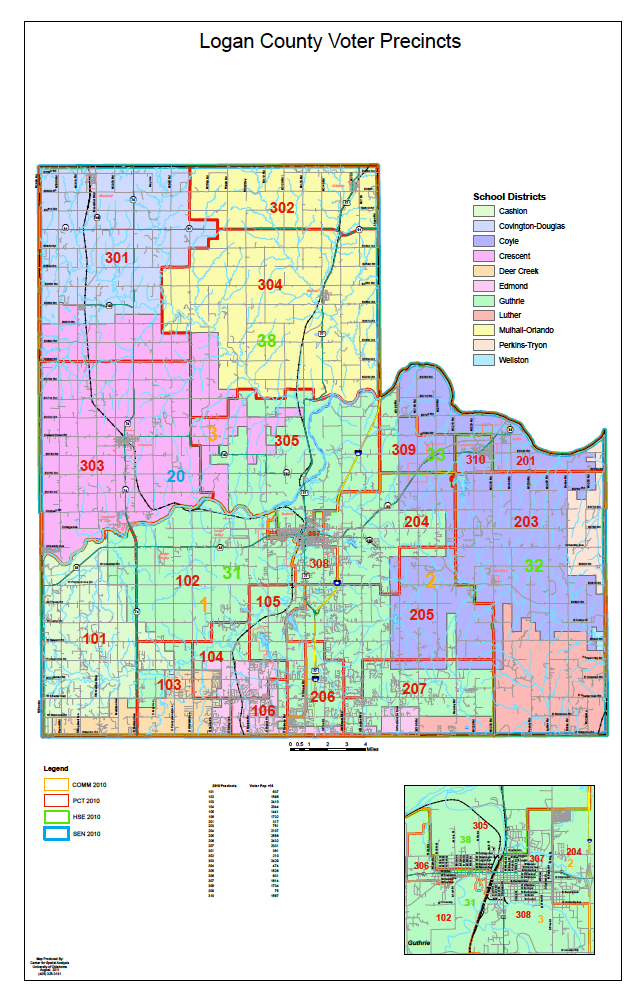 Precinct Map Logan County Okgop